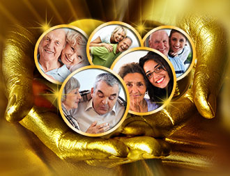golden rules for elderly caring cover design