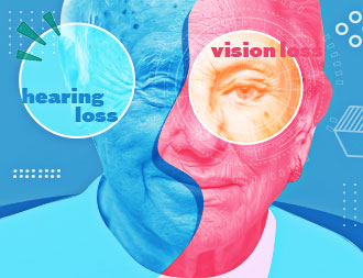 vision and hearing loss cover design