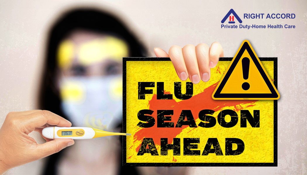 flu season and covid-19 cover design