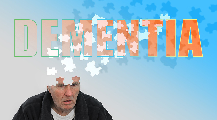 illustration of an elderly person with Dementia