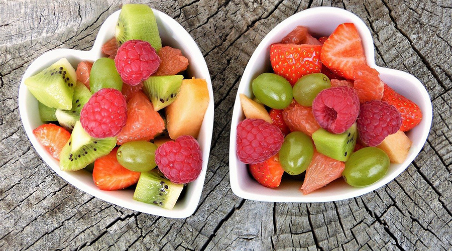 image of plates full of fresh fruits
