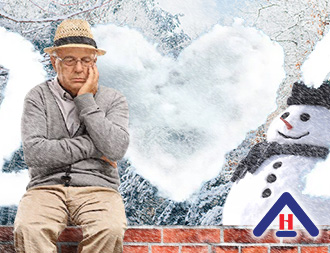 isolation and depression among elderly during holidays cover design