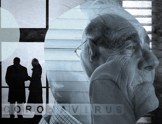 elderly nursing home care lockdown cover design